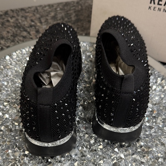 Kenneth Cole Reaction Cameron Jewel Black Slip-On jogger sneakers NEW 7.5 main image 9